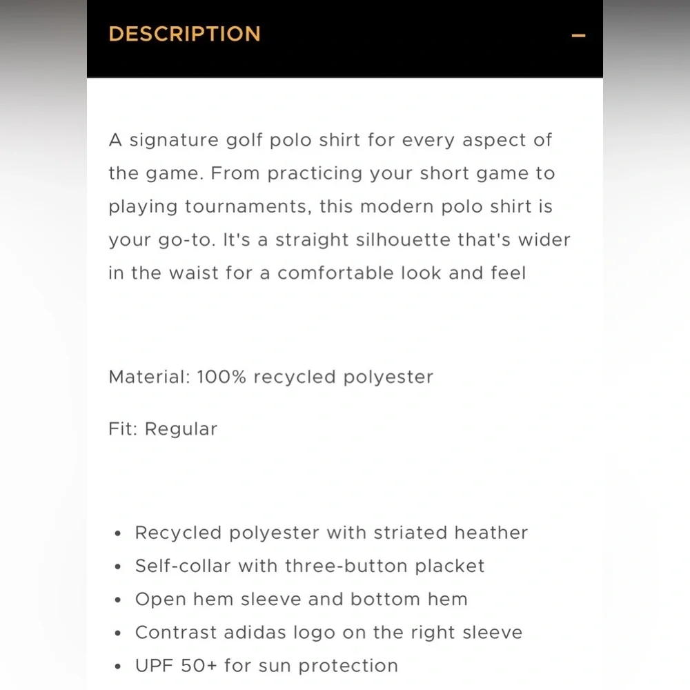 Adidas Men’s Navy and Light Gray Colorblock Golf Polo